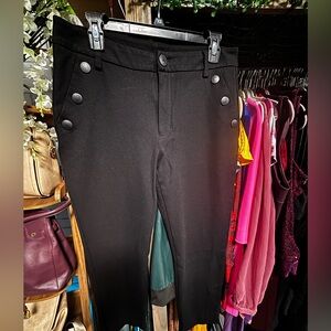 CAbi Elegant Black Cropped Trousers